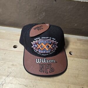 Wilson NFL XXX 1996 Super Bowl Official Strapback Hat Football dallas cowboys